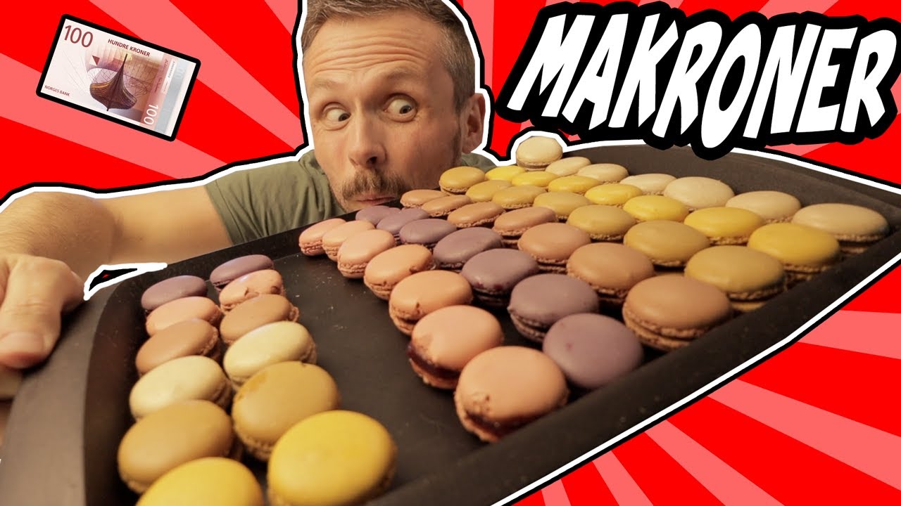 Jeg Pr&oslash;ver &aring; Spise 60 Makroner i ET M&aring;ltid - Mett for en hundrings? Ep.48