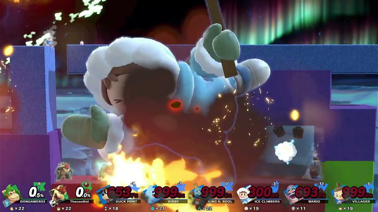 Super Smash Bros Ultimate Gameplay 2v6 Against Blue Team