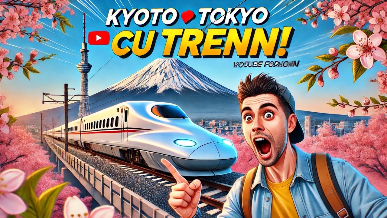 Kyoto to Tokyo by bullet train - Cu trenul de mare viteaza - Japonia ep12 - travel calatorie vlog