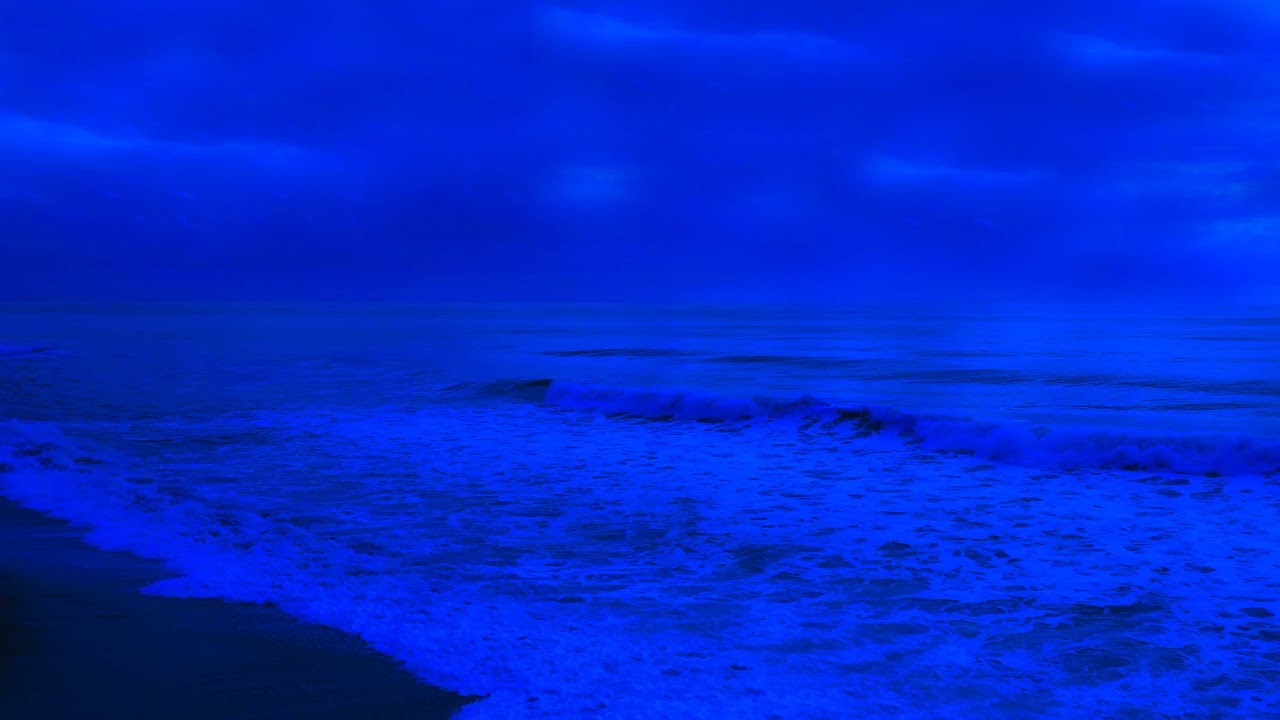 Gentle Ambient Lullaby Music with Ocean Waves at Night | Peaceful Sleep Music | Waves at Night