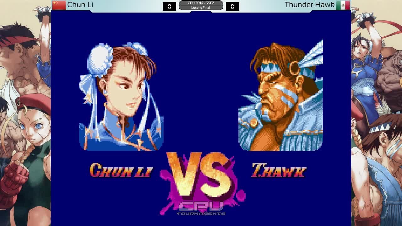 CPU 2014 Top 8 ★ Super Street Fighter 2 ★ Loser's Final ★ Chun Li vs Thunder Hawk