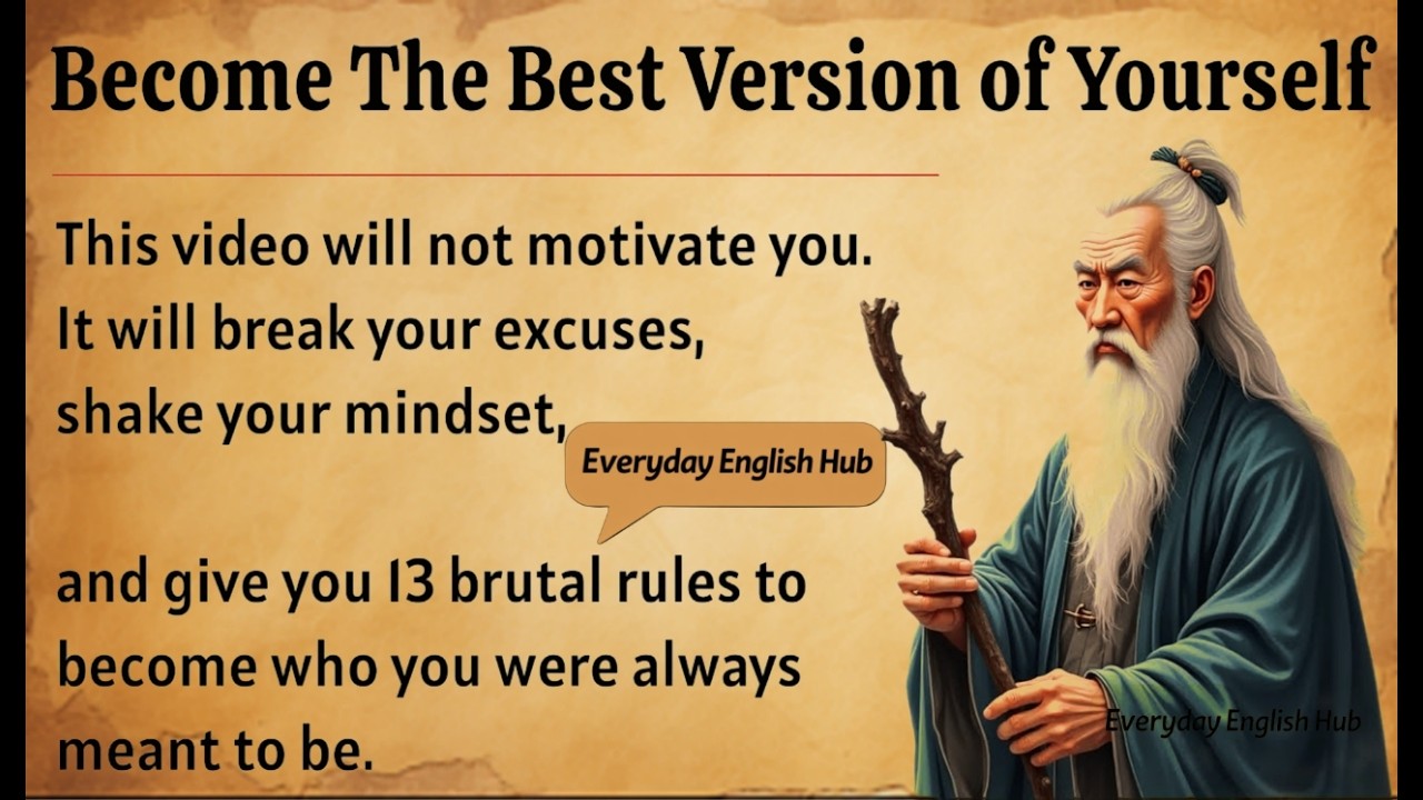 How to Become the Best Version of Yourself || Learn English Through Motivational Lesson 🔥