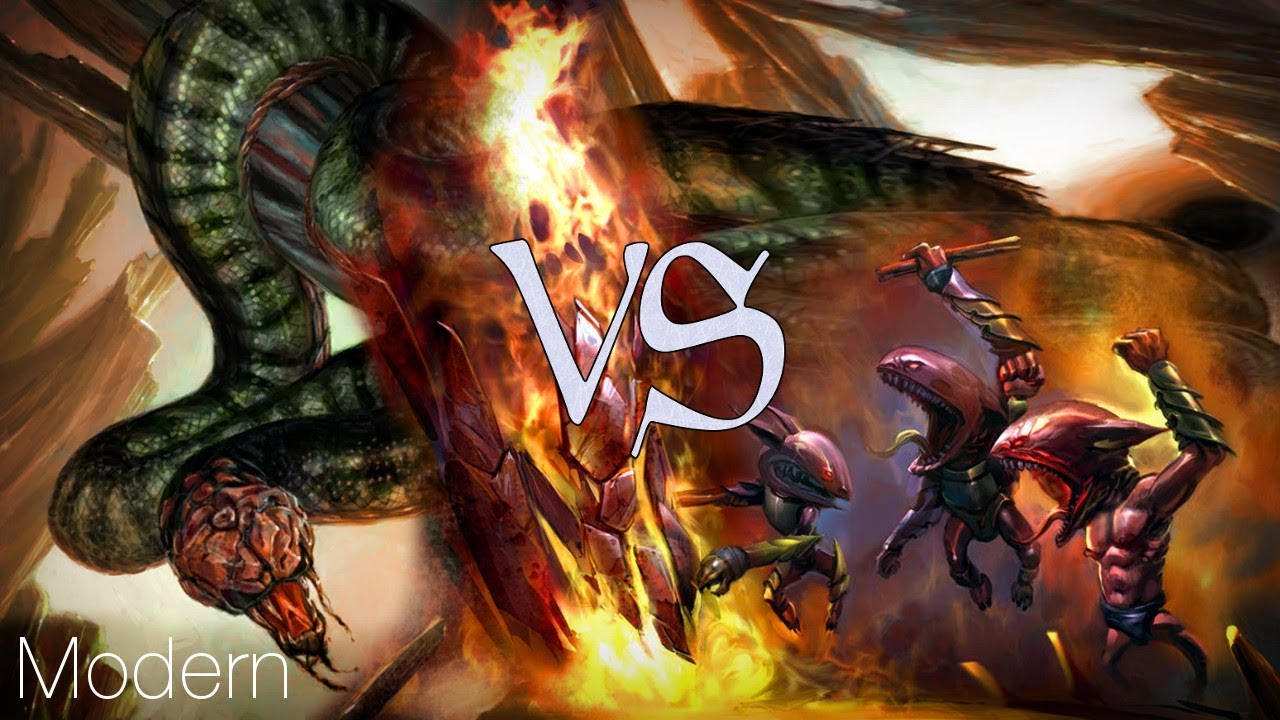 MtG Modern Gameplay - Turn 2 Infect VS Turn 2 Tokens