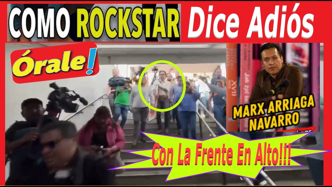 Wow!!! Un RockStar Con la Frente en Alto #MarxArriaga Dej&oacute; #SEP Aplausos y Gritos De Apoyo Despida