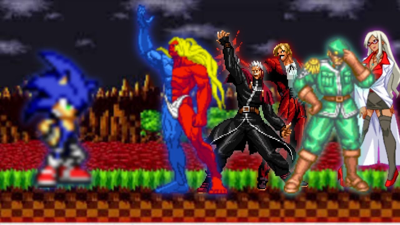 Kof Mugen TM | Sonic TEA2 2025 Vs 5 Hard Bosses Fighters Team