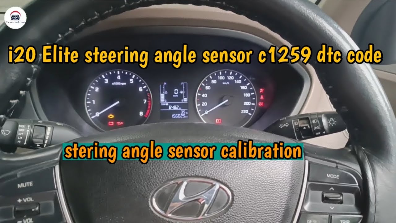 How to calibration steering angle sensor i20 Elite DTC fault code C1259  EPS model IB module |Autel