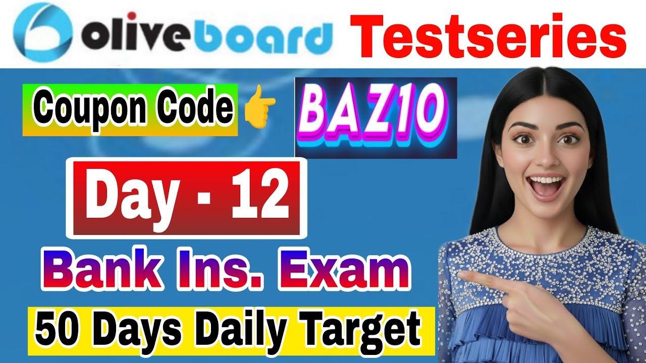 Oliveboard Coupon code | Bank Exam Daily Target Day 12|Bank Exam todo list |Oliveboard discount code