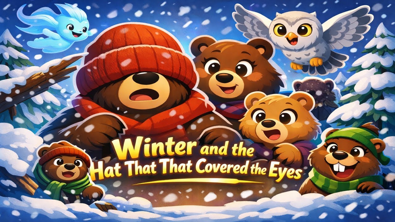 Winter and the Hat That Covered the Eyes ❄️🐻 | A Safety Lesson | Bear Family 3D Animation