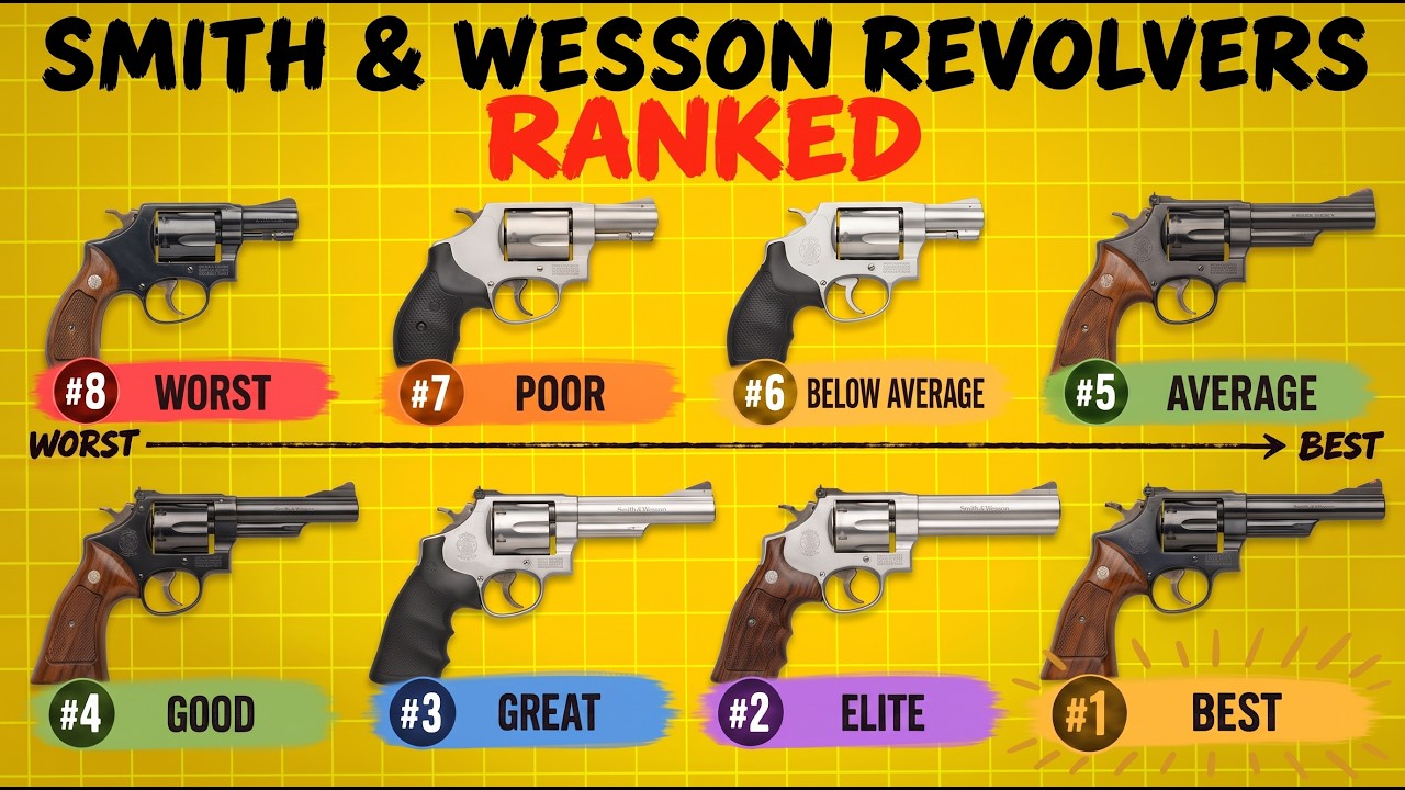 Все револьверы Smith & Wesson: от худшего к лучшему