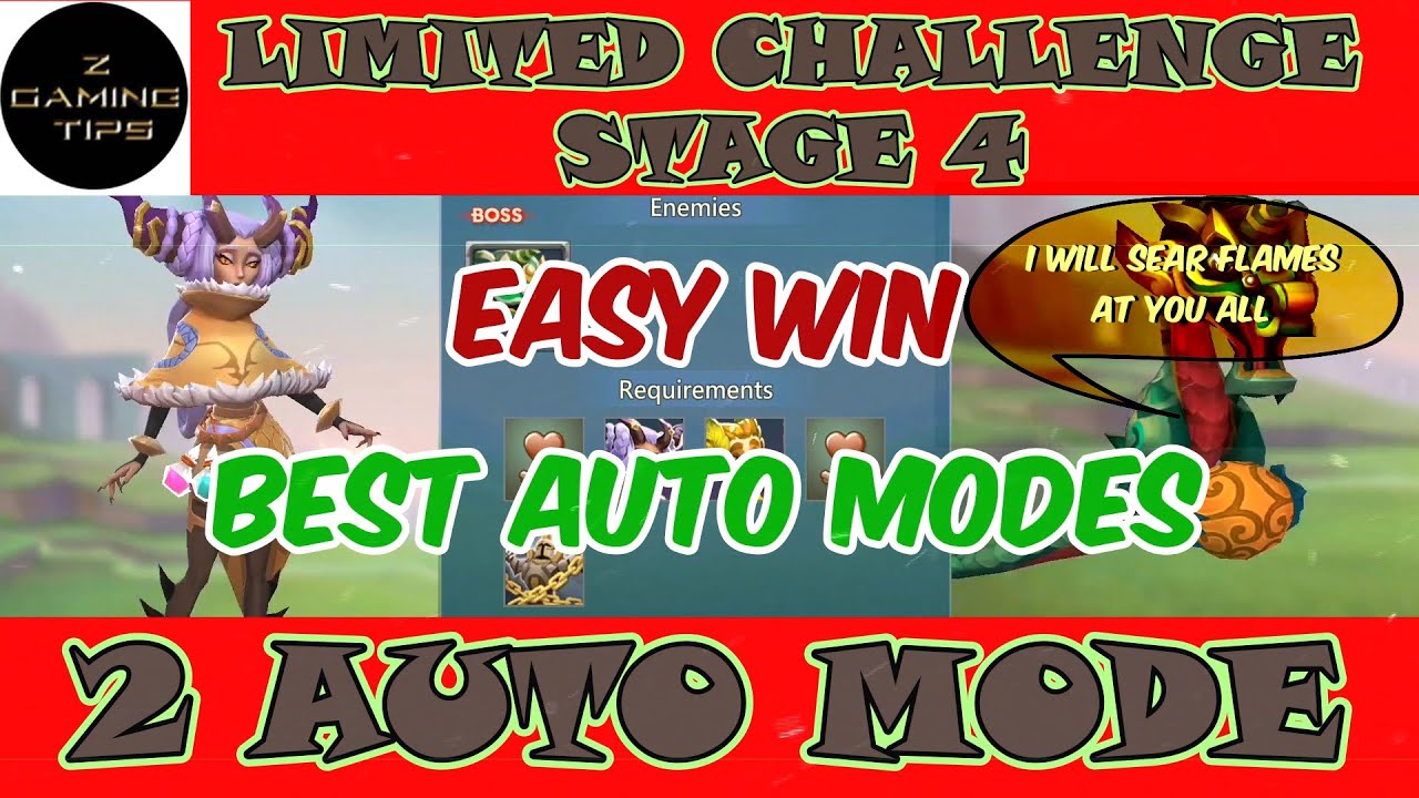 Dream Witch Limited Challenge Stage 4 -  Saving Dreams (2 Best Auto Mode | Easy Win)