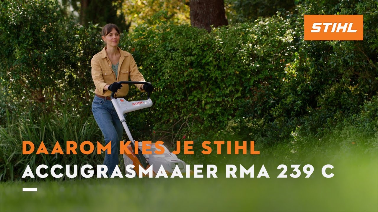 Wat zijn de voordelen van de accugrasmaaier STIHL RMA 239 C?