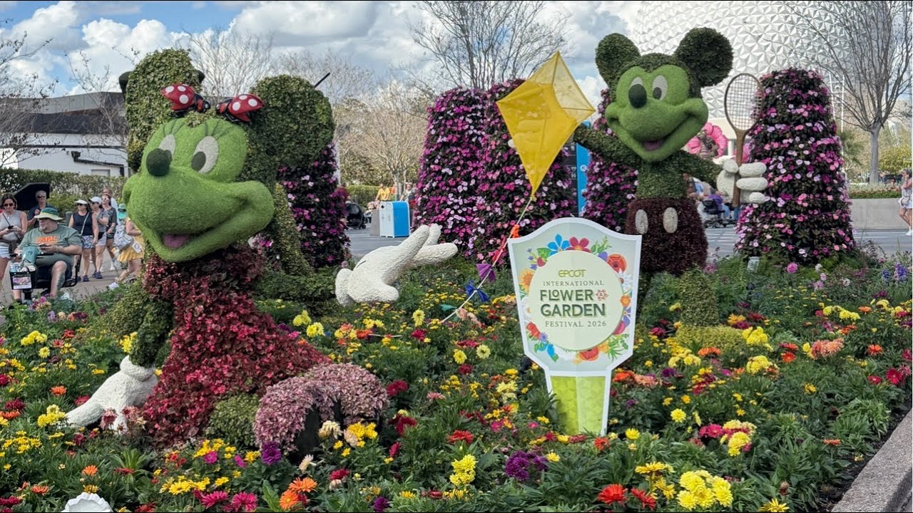 🌷 Прямая трансляция с Международного фестиваля цветов и садов EPCOT! 🍽️
