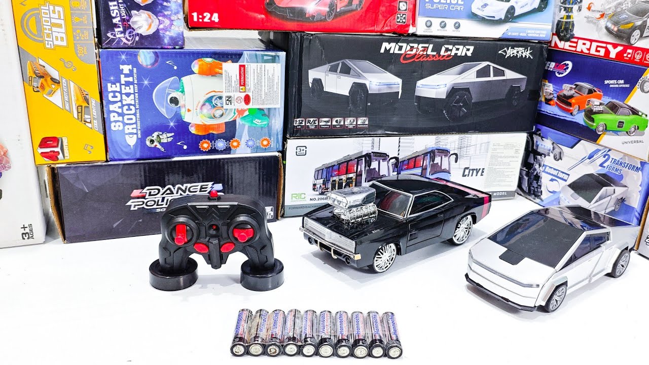 Unboxing RC Robot Car Form, RC Classic Car, Hero Dancing and Police Car