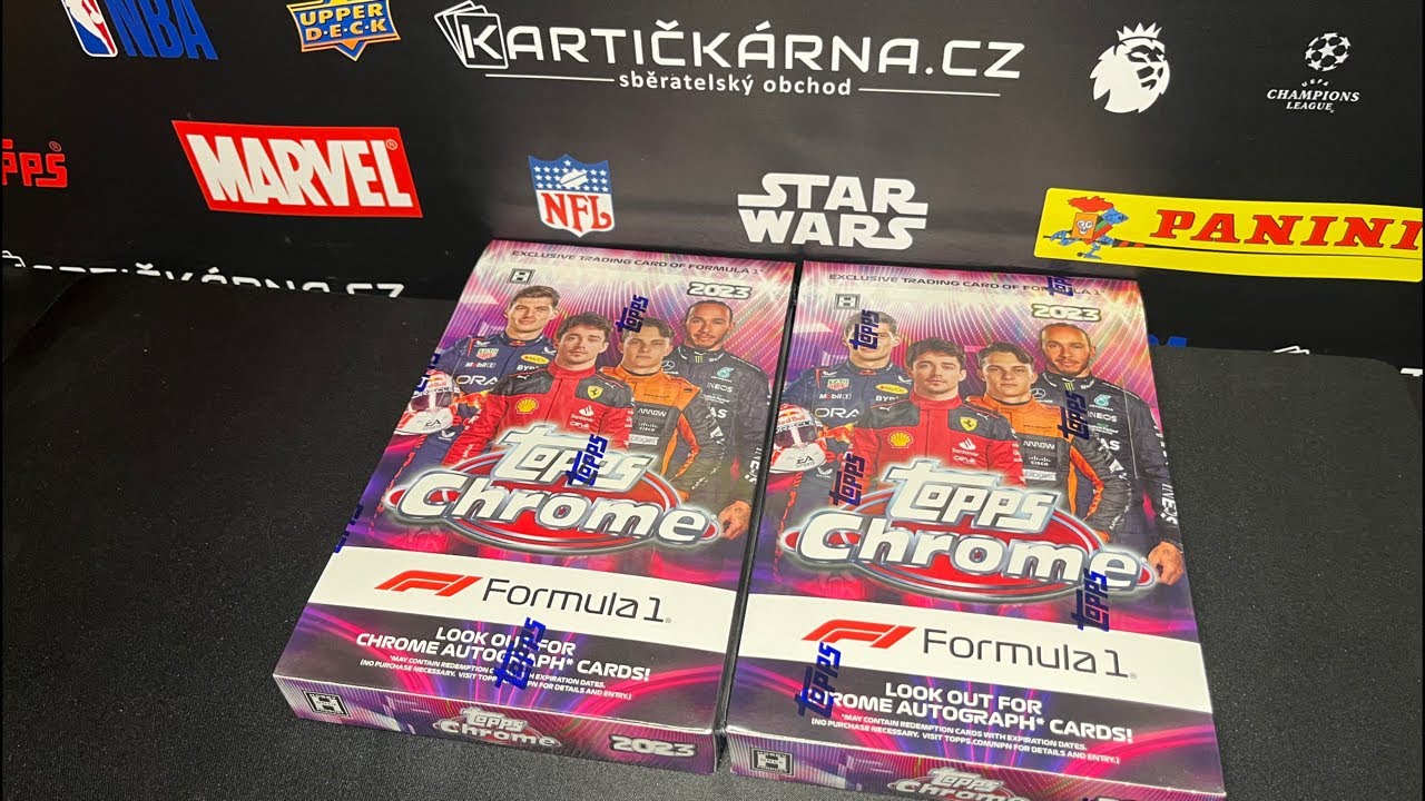 2023 Topps Chrome Formula 1 Random GB 2x Hobby Box