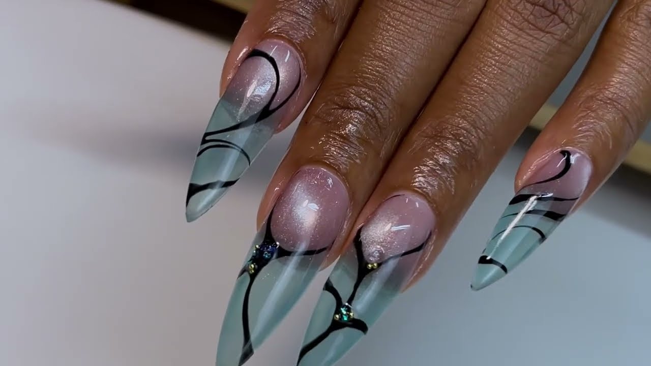 Gel X nail design