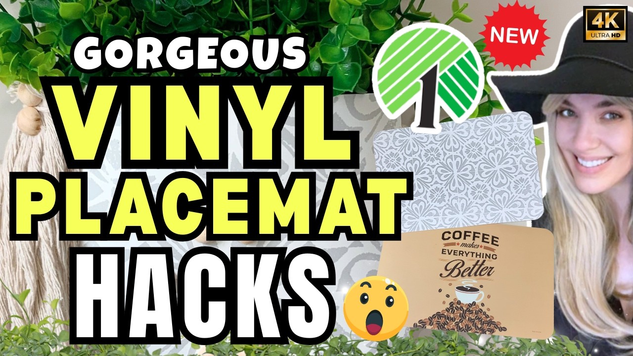 You Won’t Believe What I Made Using Dollar Tree Vinyl Placemats!