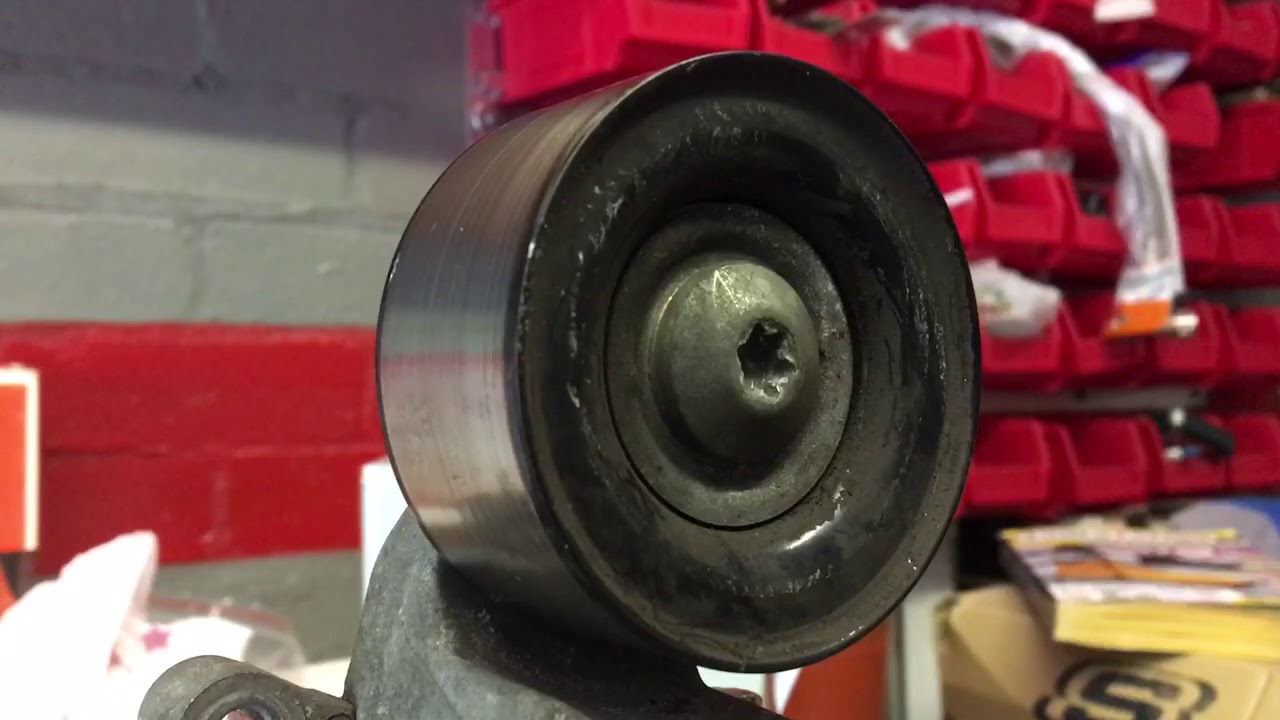 Drive belt tensioner pulley change Mazda 6 2.2