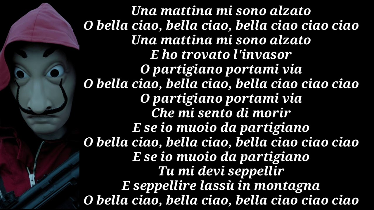 Bella Ciao - Manu Pilas (Lyrics)