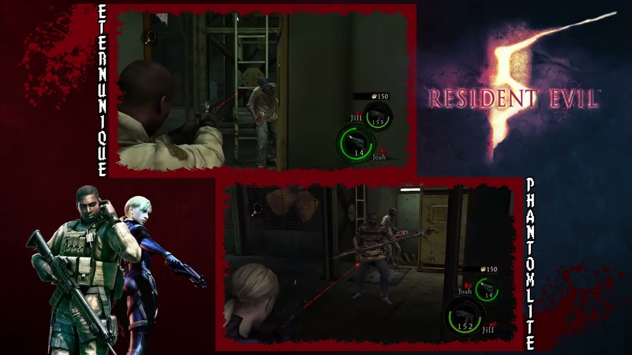 Resident evil 5 Coop on Pc Final part (Desperate escape) (With Eternunique)