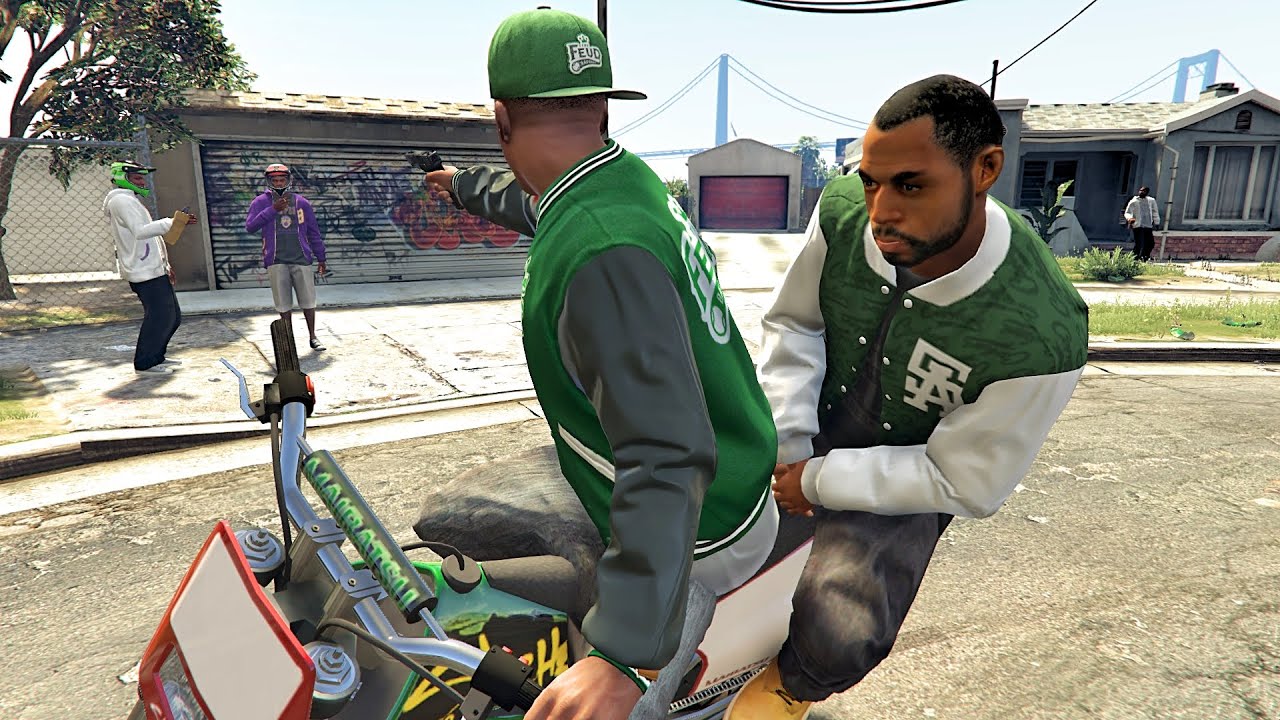 GTA 5 FRANKLIN & LAMAR - THE STREETS IS OURS - TERRITORY TAKEOVER (GTA 5 MODS)