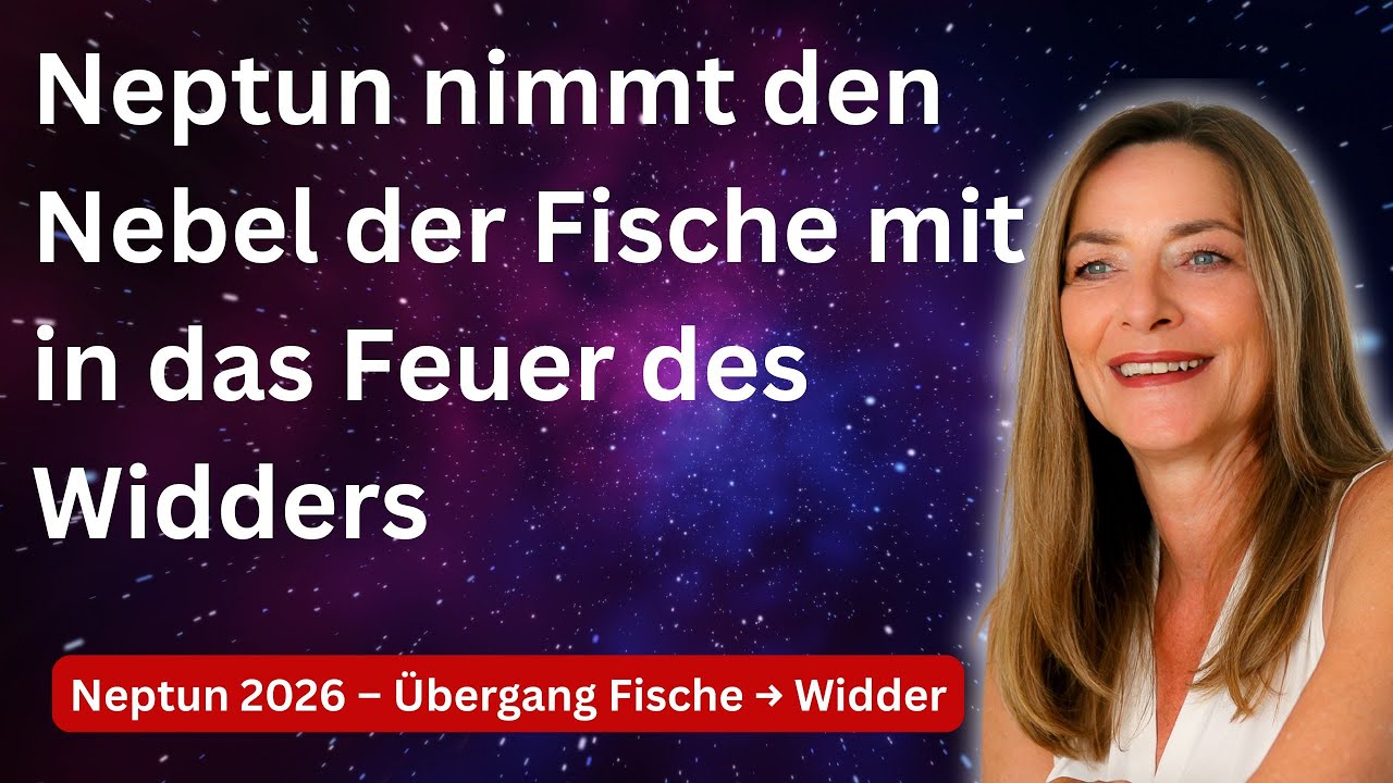Neptun 2026: &Uuml;bergang von Fische in den Widder
