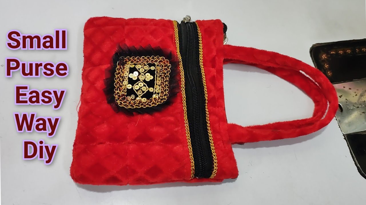 बचे हुए कपड़े और लेस का शानदार इस्तेमाल Handbag/Purse From Small Pieces of Waste Fabrics and Lace
