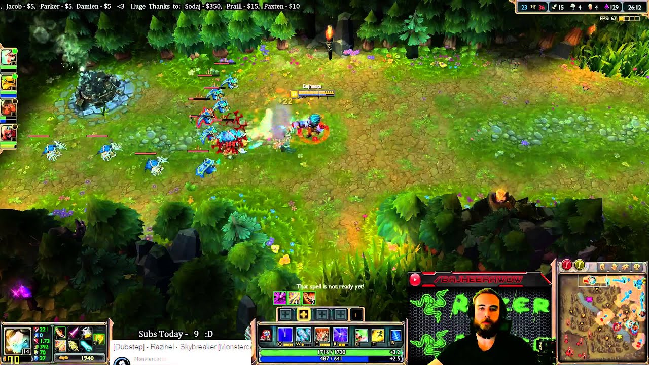 BajheeraLoL -  Bajheera Stream Squad vs TERROR FIEND KATARINA - EPIC 1-Hour LoL Match