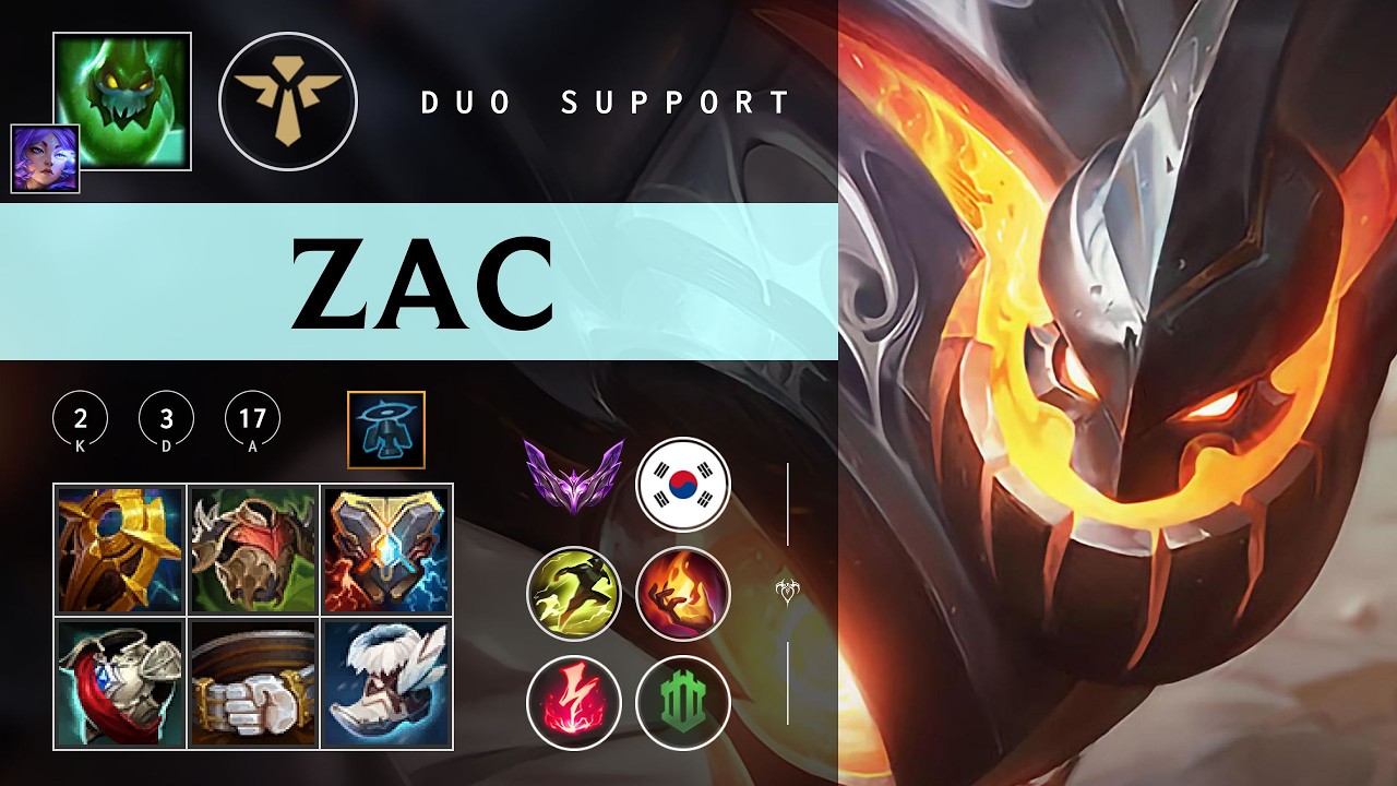 Zac Support vs Janna - KR Master Patch 26.04