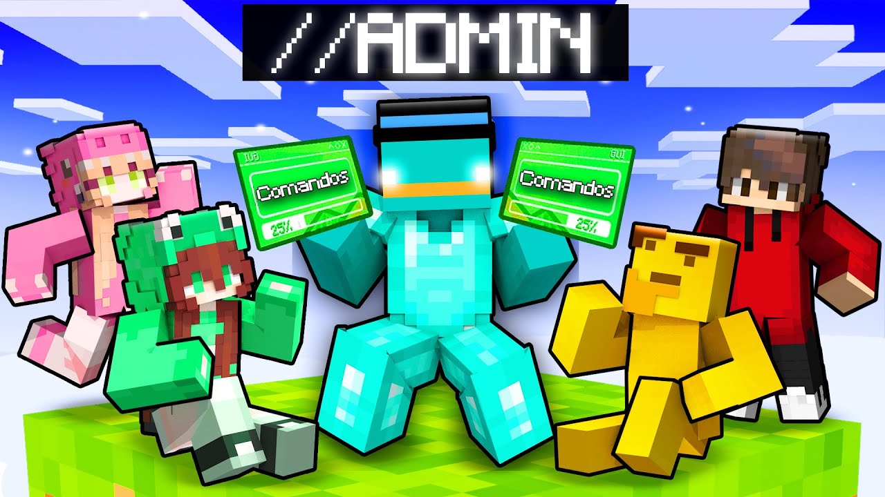 Usando COMANDOS DE ADMINISTRADOR en Un Solo Chunk en Minecraft!