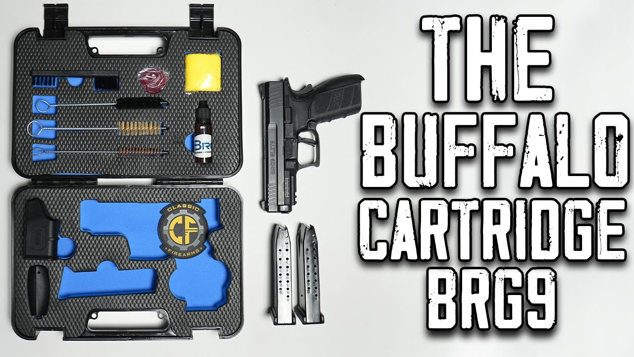 Пистолет BRG-9 с патроном Buffalo