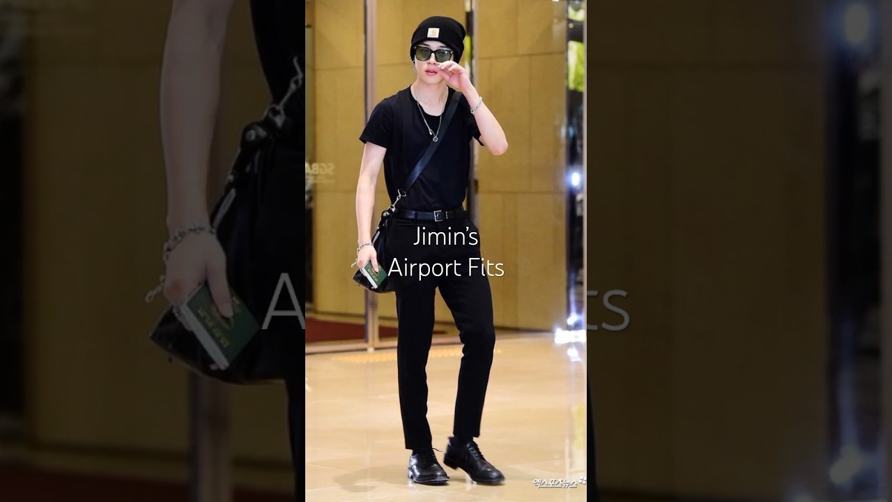 Jimin&rsquo;s Airport Fashion #jimin #jiminedits #bts #btsshorts #parkjimin #kpop #btsarmy #btsedits