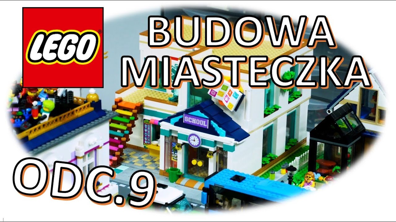SZKOŁA, PRZYCHODNIA i MYJNIA 💦 / BUDOWA LEGO MIASTECZKA (9)