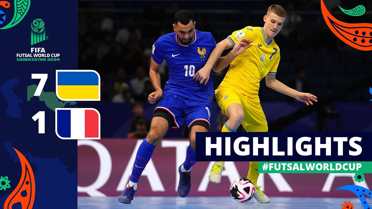 Ukraine v France | FIFA Futsal World Cup 2024 | Play-off for third place | Highlights