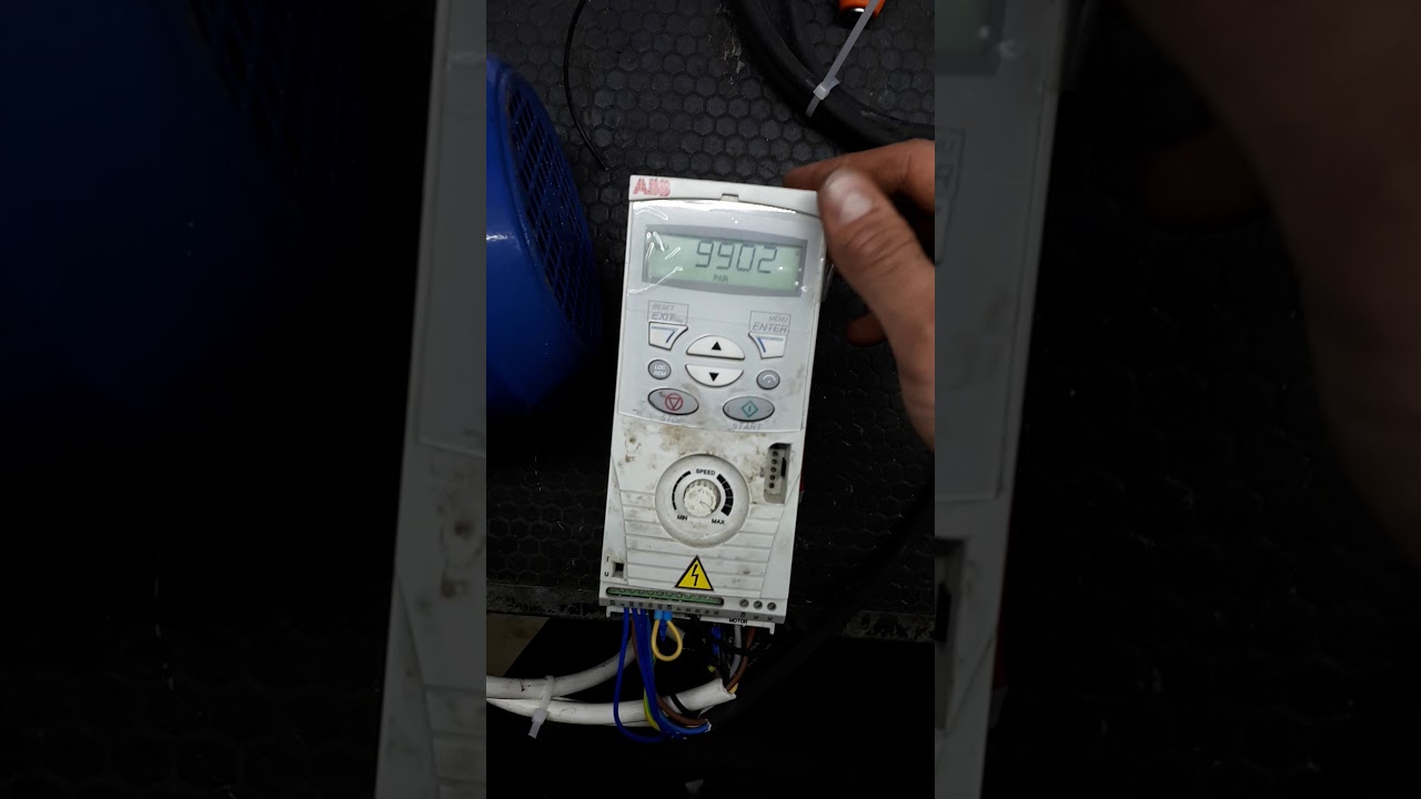 ABB ACS150 0,75 KW İnverter Startup (Sürücü devreye alma ve parametre girişi)