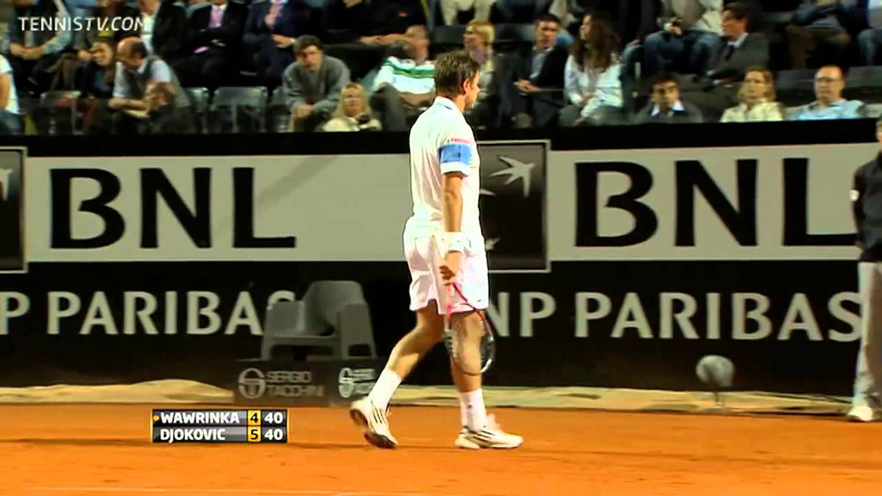 ATP 2011 Rome R3 Wawrinka vs Djokovic Highlights [HD]