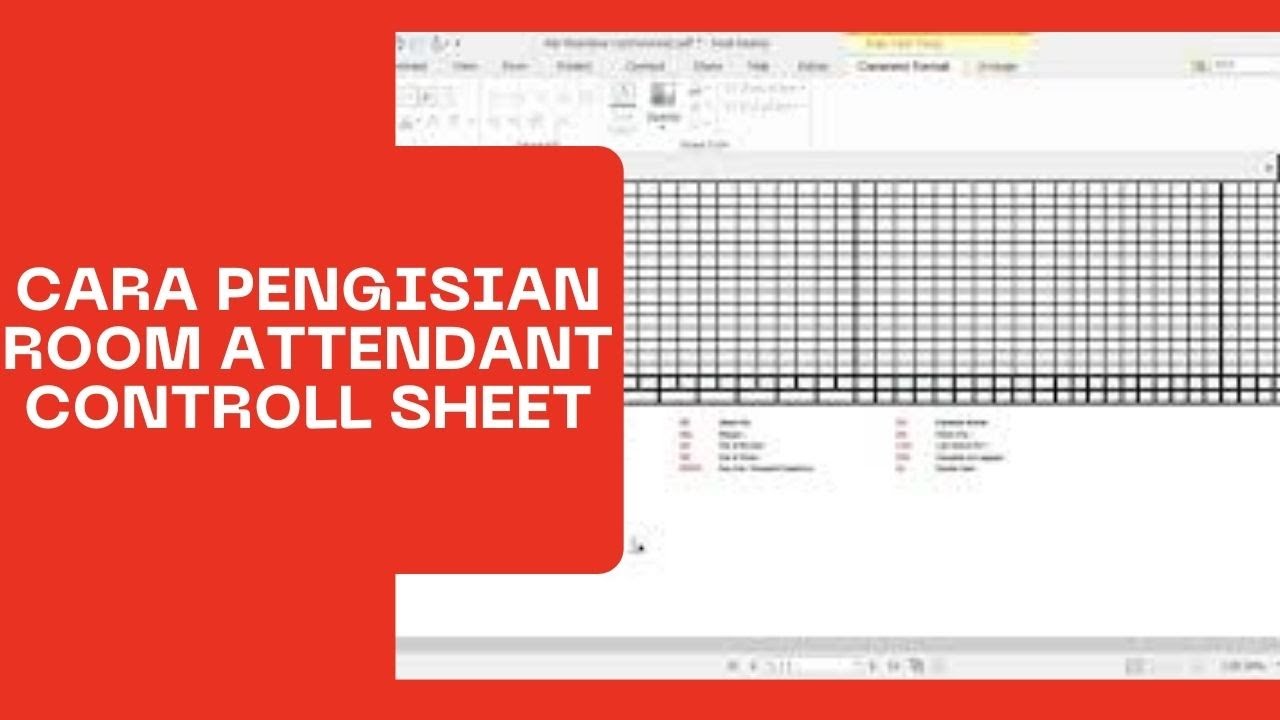 PENGISIAN ROOM ATTENDANT CONTROLL SHET