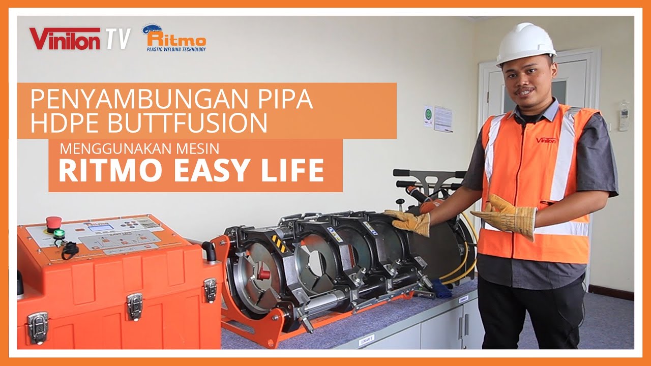 Penyambungan Pipa HDPE Buttfusion Menggunakan Mesin Ritmo Easy Life