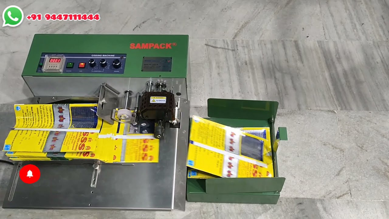 Batch coding machine Pouch coding machine Date MRP Printing Machine Automatic coding machine