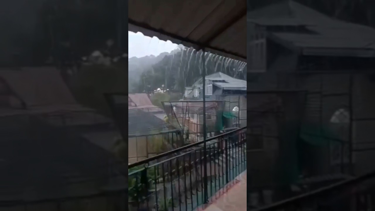 Rainfall in Radha soami satsang ❤🙌Solan, 🌧🌧 #himachalpradesh #rssb #weather