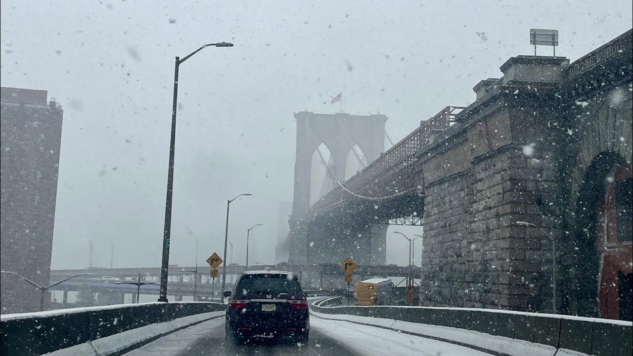 Winter blizzard, New York City (Brooklyn and Manhattan)