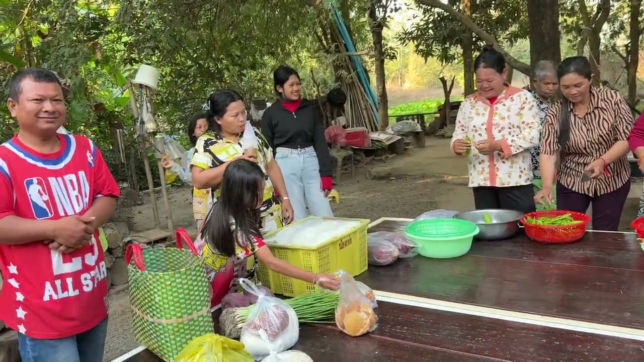 I’m having a get together at my house today and making traditional Khmer Nom Banh Chok!