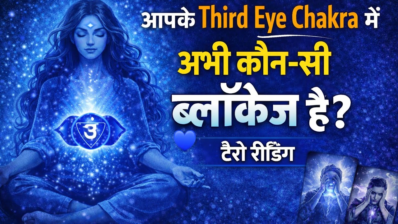 आपके Third Eye Chakra में अभी कौन-सी ब्लॉकेज है? #hinditarot#tarot #sixthsense#spiritualguidance
