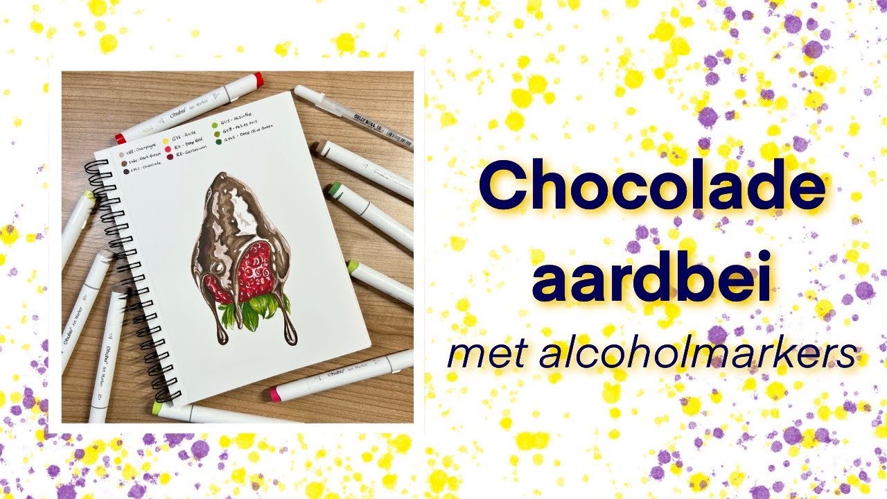 Live workshop: Chocolade aardbei met alcoholmarkers