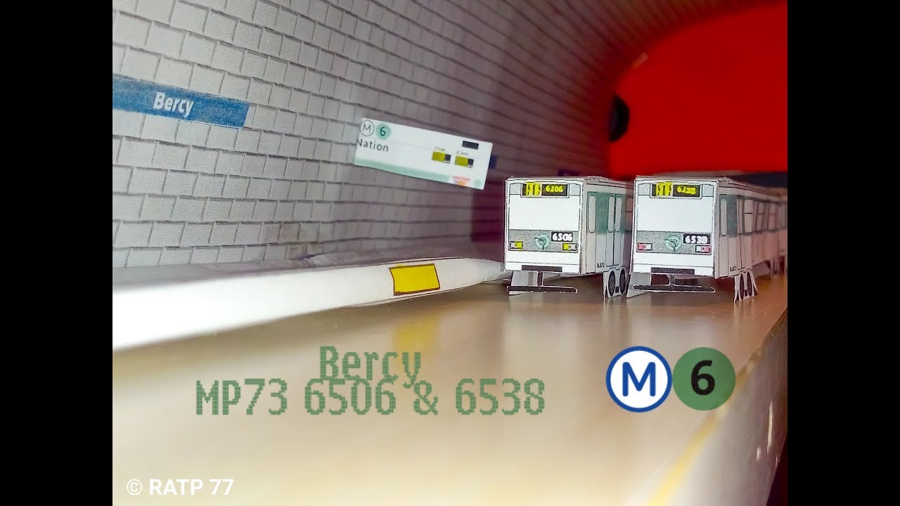 Bercy – MP73 – Rames 6506 & 6538 (Ligne 6)