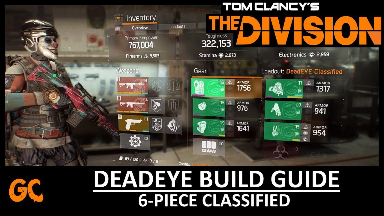 Deadeye Build Guide 6-Piece Classified | The Division
