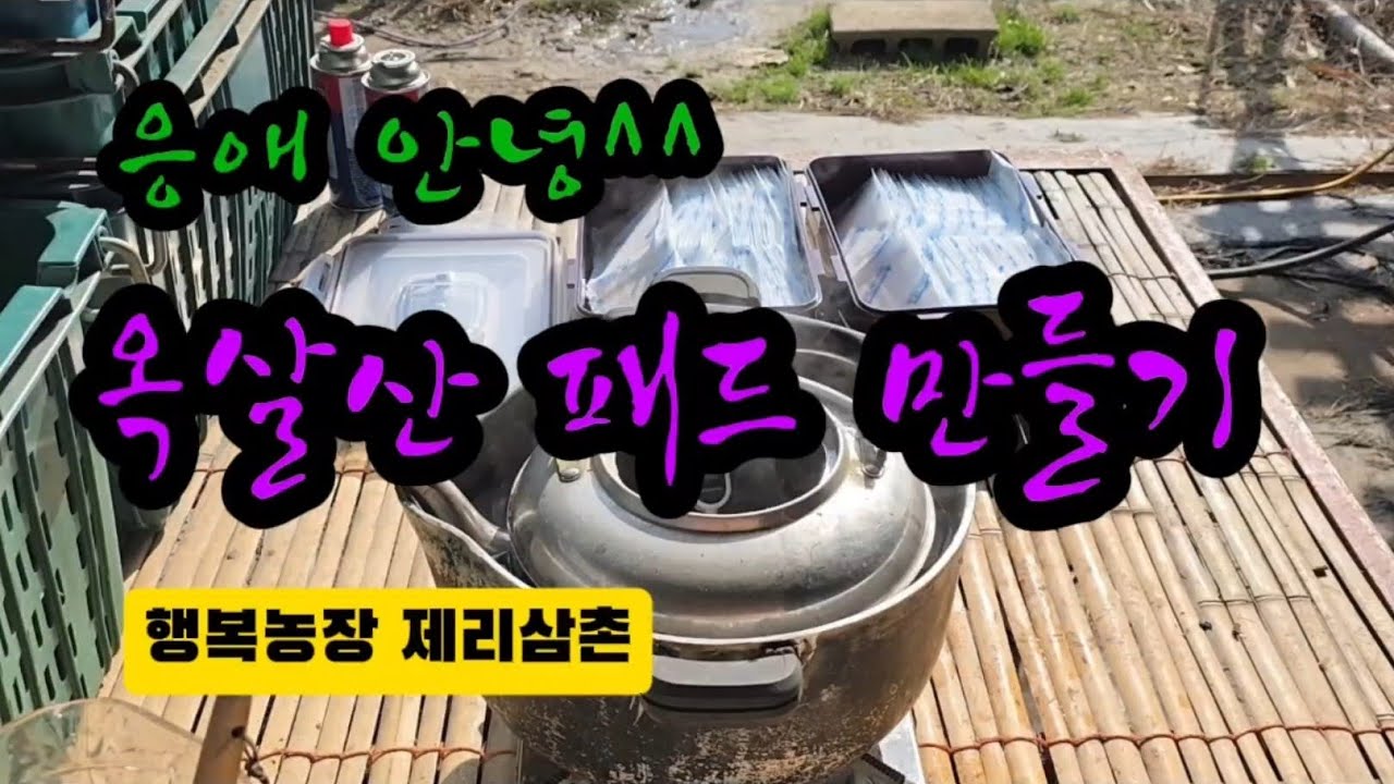 옥살산 패드 만들기  Making oxalic acid pads