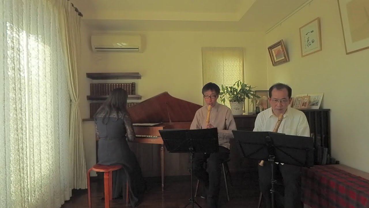 Henry Purcell：Two in one upon a Ground　H.パーセル：シャコンヌ ハ短調／中川つよし、鹿野青介(recorder)、林則子(harpsichord)