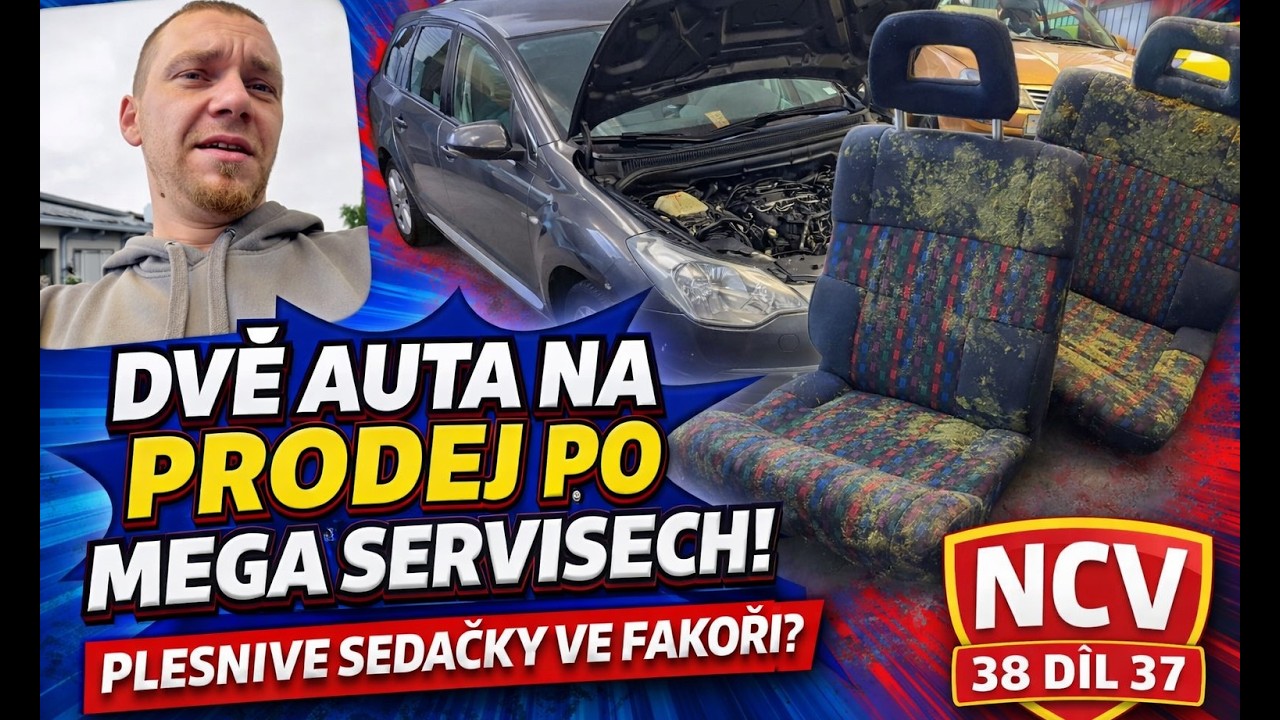Dvě auta na prodej po MEGA servisech!🔧 Plesnivé sedačky ve Fakoři? 🔧 NCV 38 díl 37