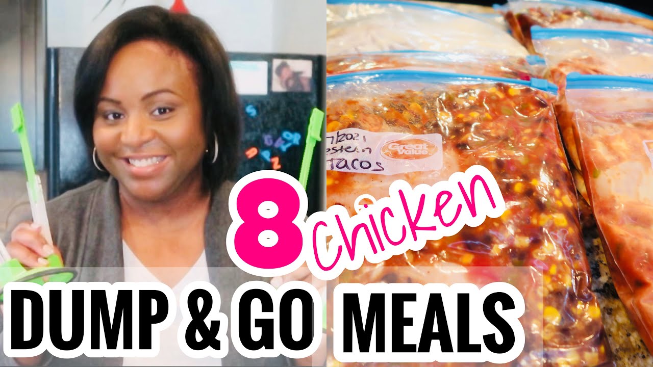 DUMP & GO CHICKEN CROCKPOT MEALS | FREEZER MEAL PREP