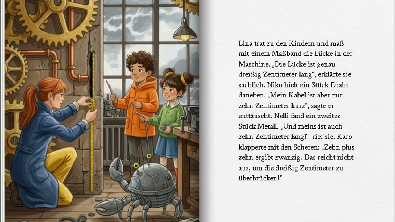 „Das Leuchtfeuer, das kitzelte“ German Kindergeschichte wissenschaftlicher Spaß für Kinder